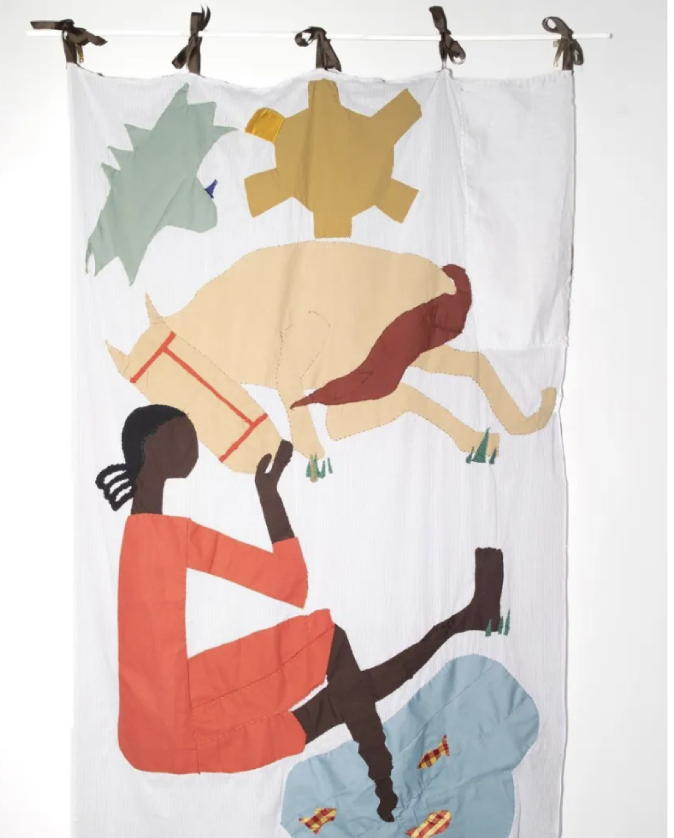Textile artwork used for cultural research and artist discovery